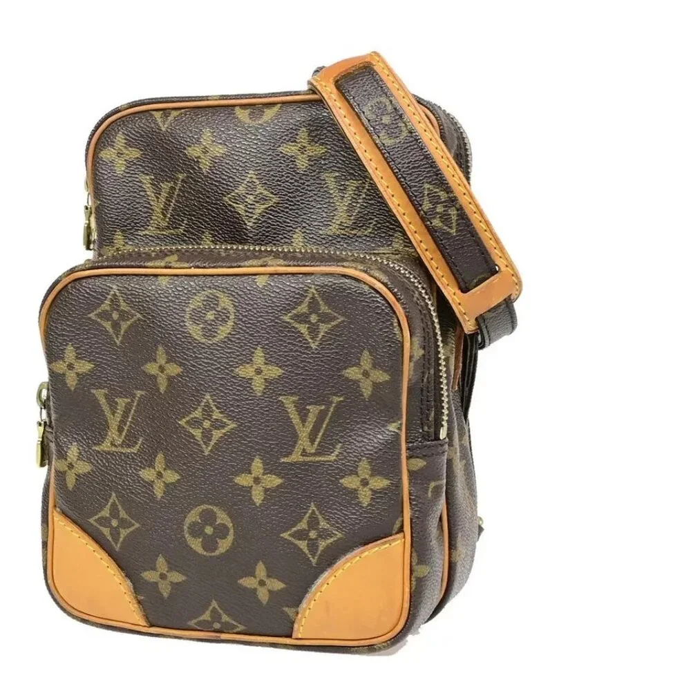 LOUIS VUITTON Amazon Crossbody Shoulder Bag Monogram Leather